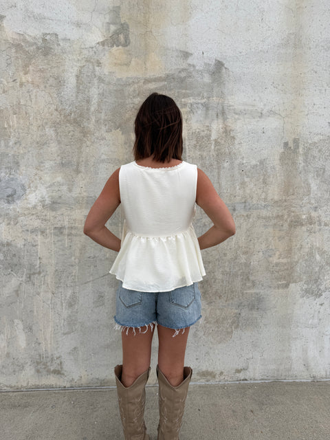 Steal My Thunder Top-Off White