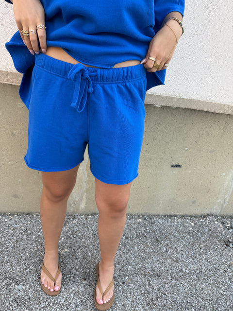 Malibu Lounge Shorts-Indigo