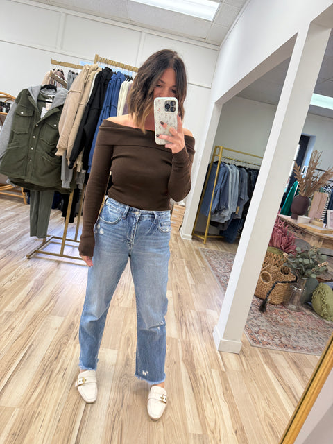 Swift Moves Sweater-Brown