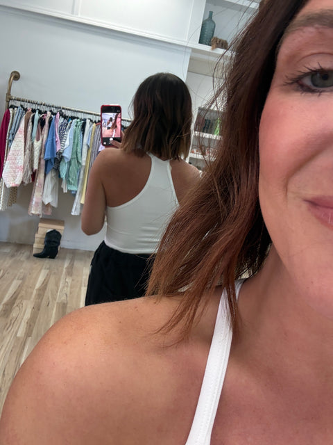 Sideline Bralette-White