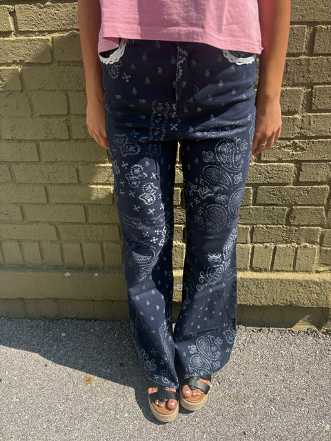 Bandana Denim- navy