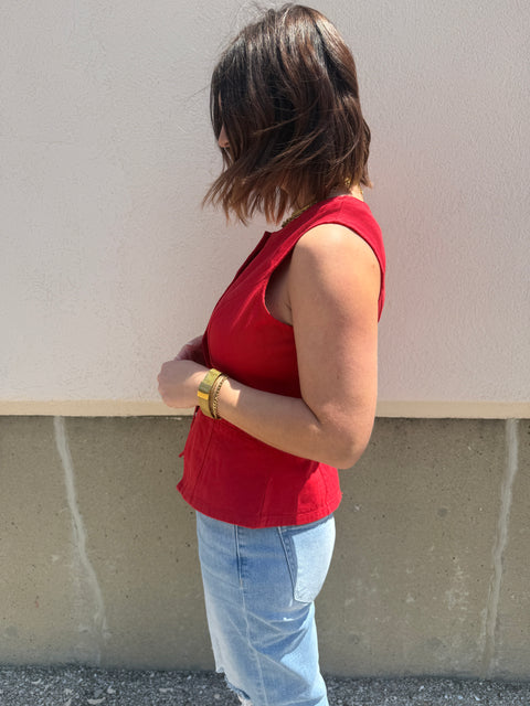 Dressed in Red Vest