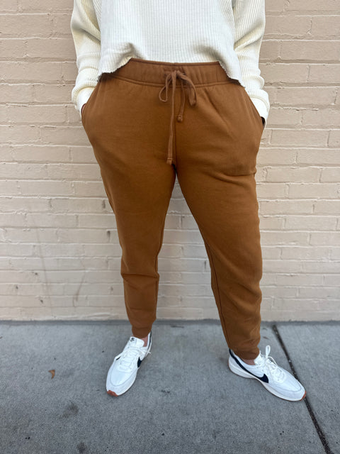 Drop off Joggers-Brown
