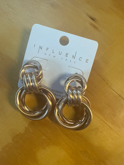 E-2289 Double Circle Earrings