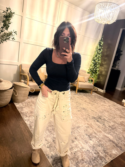 Painted Rope Denim-Cream