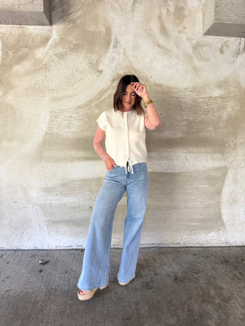 Checking In Sweater-Ivory