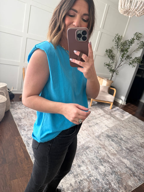 Good Things Top-Aqua