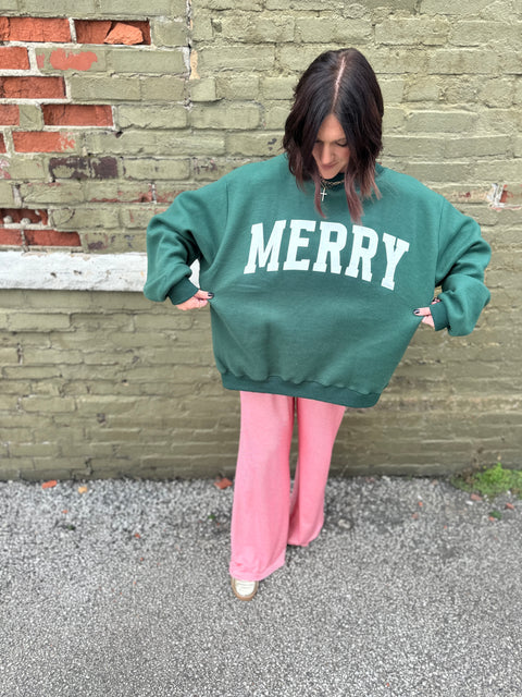 Merry/Christmas Reversible Sweatshirt