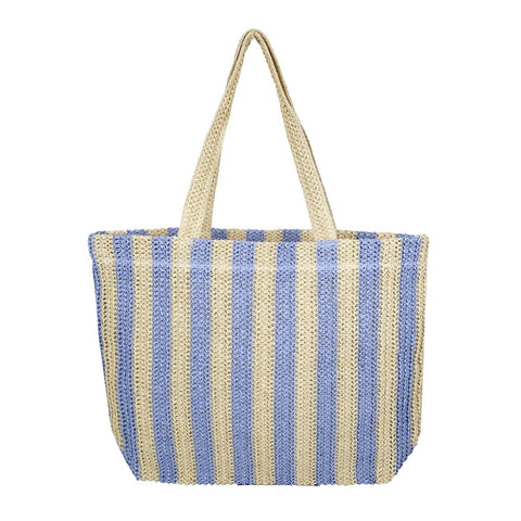 Vertical Stripe Crochet Bag