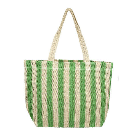 Vertical Stripe Crochet Bag