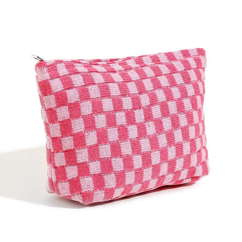 Large Checkered Pouch