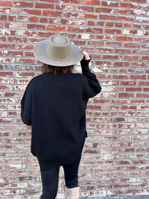 Living for Love Sweater - Black