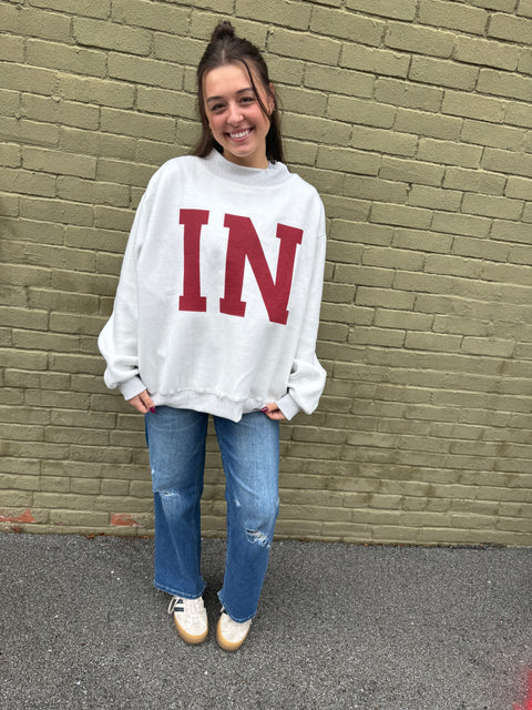 Indiana/IN Reversible Sweatshirt