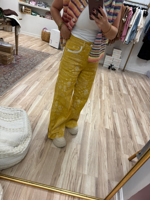 Bandana Denim-Mustard
