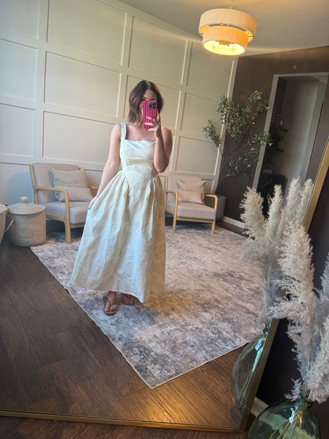 Floral Jacquard Dress