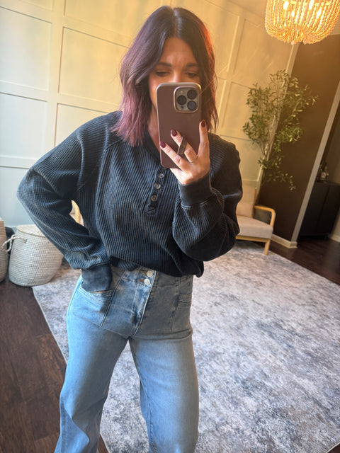 Good Life Henley-Black