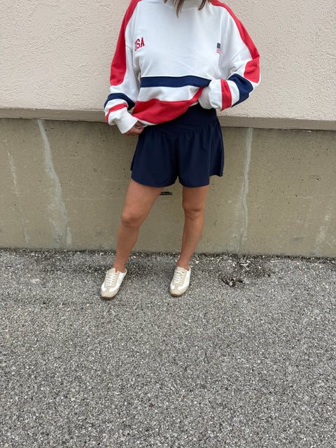 V-Crossover Short- Navy