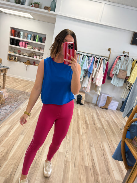 Quick Jog Tank-Indigo