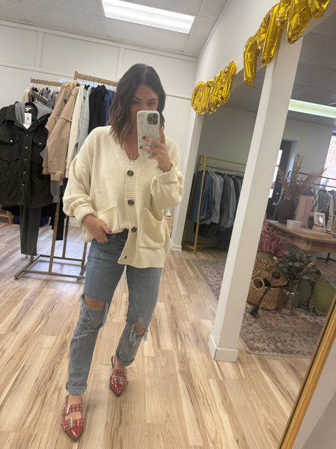 Here Always Cardi-Cream
