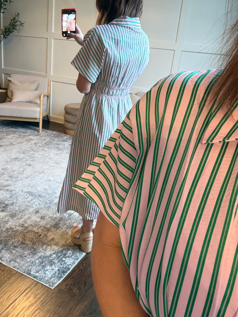 After Work Plans Dress-Green Mix