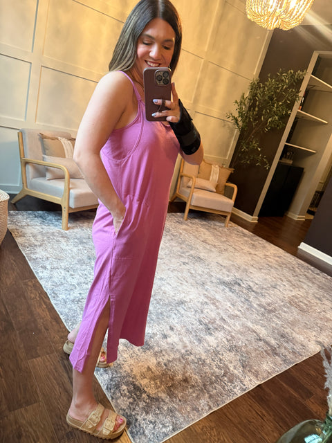 Weekend Picnic Dress-Orchid