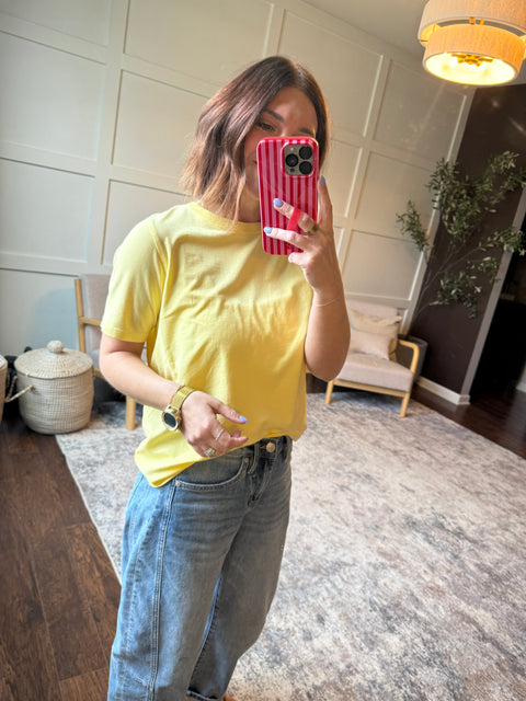 Classic Fit Tee-Yellow