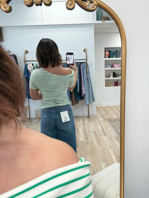 Asymmetrical Striped Top