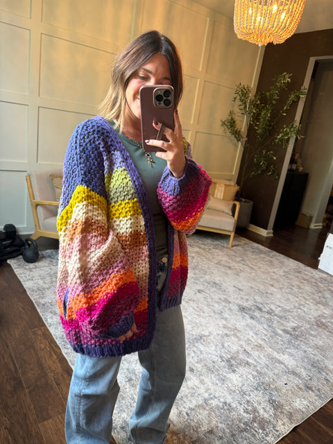 Less words Cardi-Rainbow