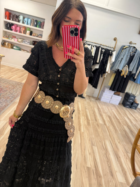 Downtown Cowgirl top-black