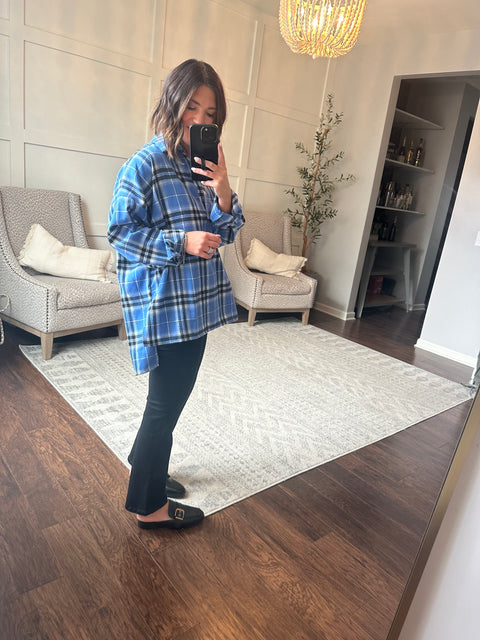 Every Aspect Plaid- Sky Blue