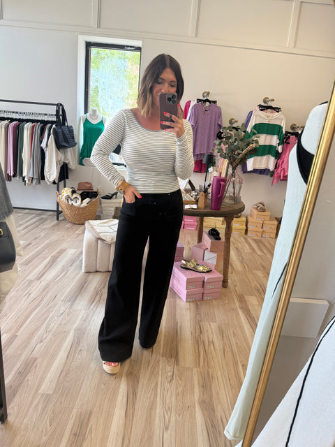 Double Standard Top-Grey