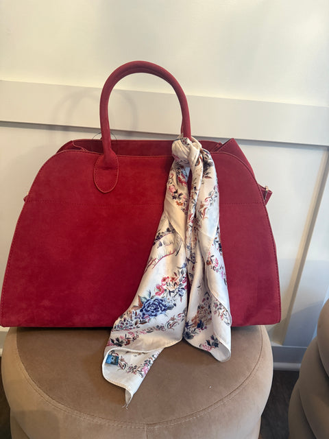 Suede Bowling Bag