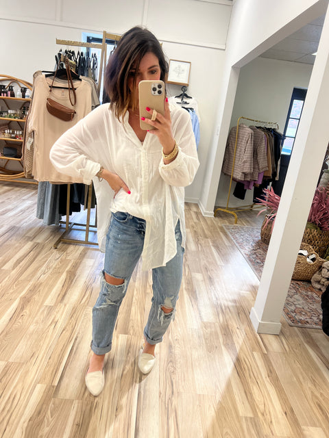 Classic Cuts Top- white