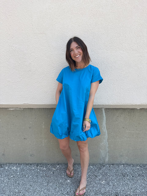 High Spirits Dress-Cobalt