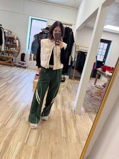 On the move track pants-forest