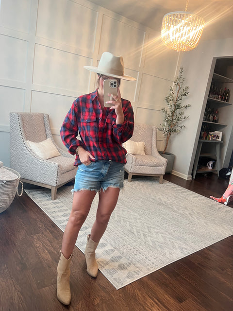 Wonder Away Plaid - Red