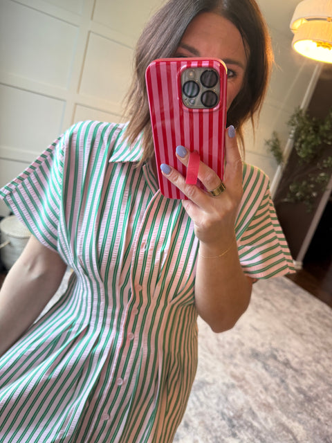 After Work Plans Dress-Green Mix