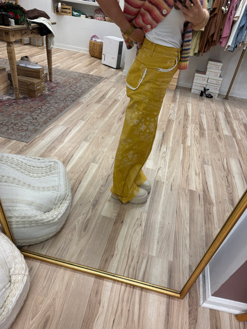 Bandana Denim-Mustard