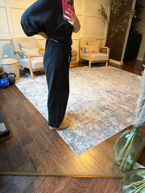Malibu Wide Leg Pants- Black