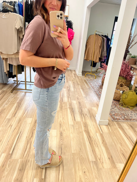 Classic Fit Tee - Deep Taupe