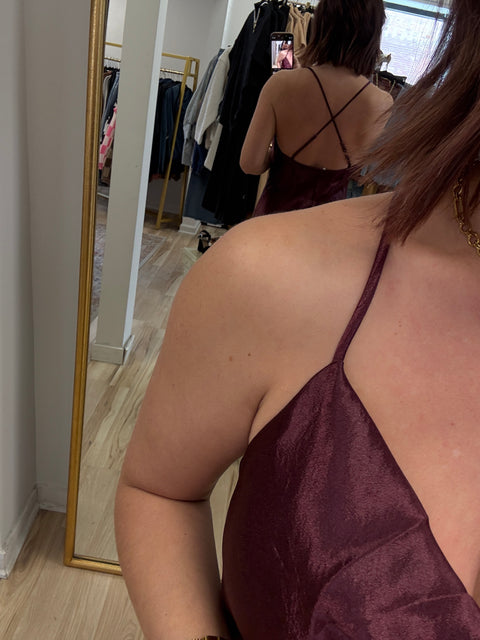 The Moment Dress-Cherry