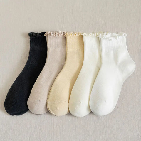 Ruffle Trim Sock