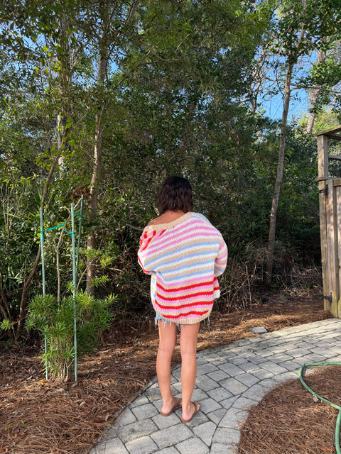 Multi Stripe Cardi