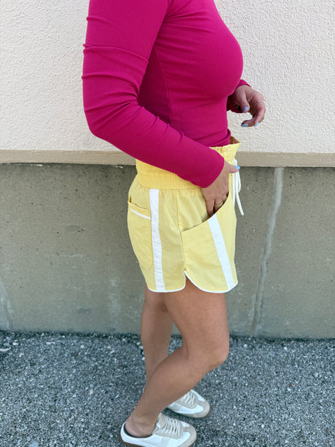 Aim High Shorts-Yellow