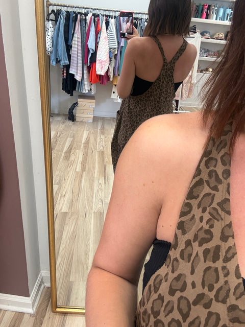 Mocha Leopard Jumpsuit