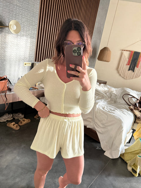 Pointelle Lounge Cardi