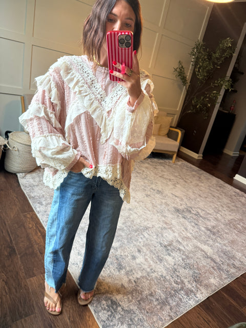 Evening of Romance Top-Pink