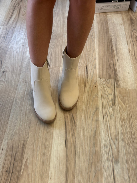 Beaver Bootie-Ivory