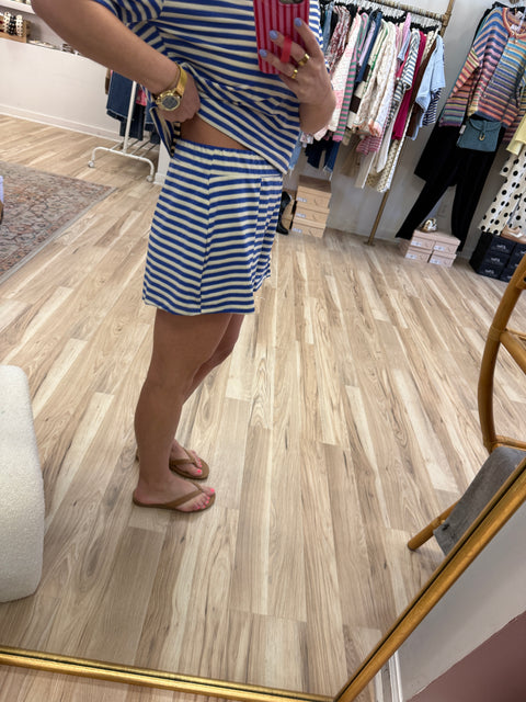 Striped Crew Neck Set