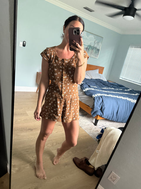 floral pointelle set